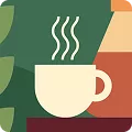 Logotipo da empresa intranet.café, representado por uma xícara de café com vapor, acompanhado de elementos gráficos relacionados a tecnologia e conectividade.